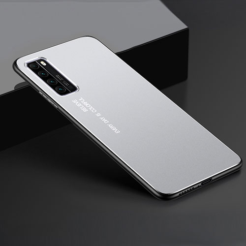 Luxury Aluminum Metal Cover Case for Huawei Nova 7 5G Silver