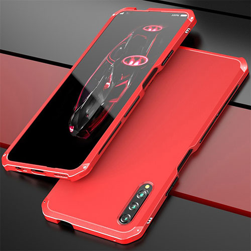 Luxury Aluminum Metal Cover Case for Huawei P Smart Pro (2019) Red