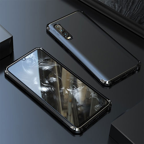 Luxury Aluminum Metal Cover Case for Huawei P20 Pro Black