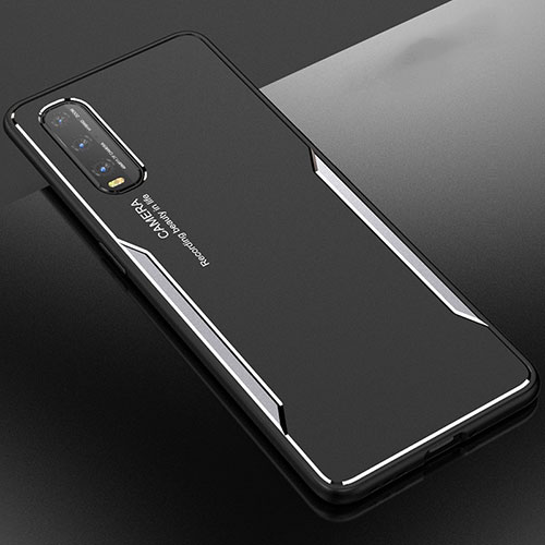 Luxury Aluminum Metal Cover Case for Oppo Find X2 Silver