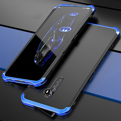 Luxury Aluminum Metal Cover Case for Oppo Reno2 Blue