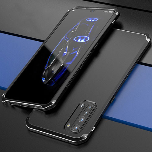 Luxury Aluminum Metal Cover Case for Oppo Reno3 Black