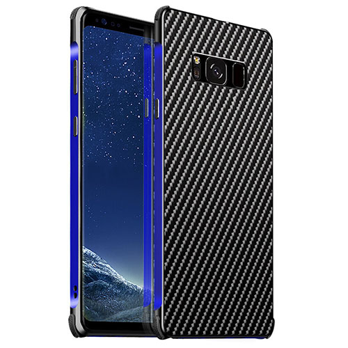 Luxury Aluminum Metal Cover Case for Samsung Galaxy S8 Plus Blue