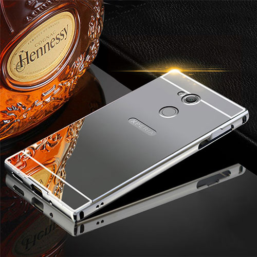 Luxury Aluminum Metal Cover Case for Sony Xperia XA2 Plus Gray