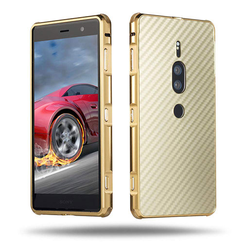 Luxury Aluminum Metal Cover Case for Sony Xperia XZ2 Premium Gold