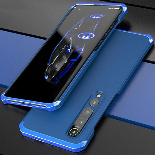 Luxury Aluminum Metal Cover Case for Xiaomi Mi 10 Pro Blue