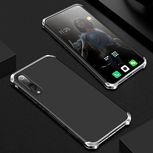 Luxury Aluminum Metal Cover Case for Xiaomi Mi 9 SE Silver and Black