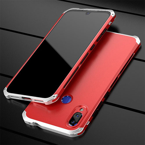 Luxury Aluminum Metal Cover Case for Xiaomi Redmi Note 7 Pro Red