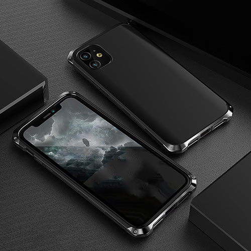 Luxury Aluminum Metal Cover Case M01 for Apple iPhone 11 Black