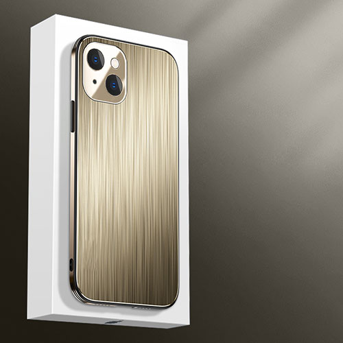 Luxury Aluminum Metal Cover Case M01 for Apple iPhone 13 Mini Gold