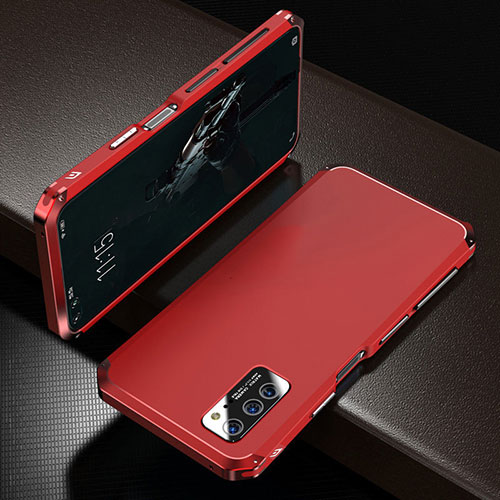 Luxury Aluminum Metal Cover Case M01 for Huawei Honor V30 5G Red