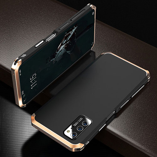 Luxury Aluminum Metal Cover Case M01 for Huawei Honor View 30 Pro 5G Gold and Black