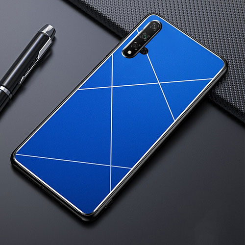 Luxury Aluminum Metal Cover Case M01 for Huawei Nova 5 Blue