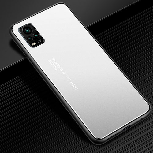 Luxury Aluminum Metal Cover Case M02 for Vivo V20 Pro 5G Silver