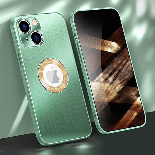 Luxury Aluminum Metal Cover Case M08 for Apple iPhone 15 Plus Green