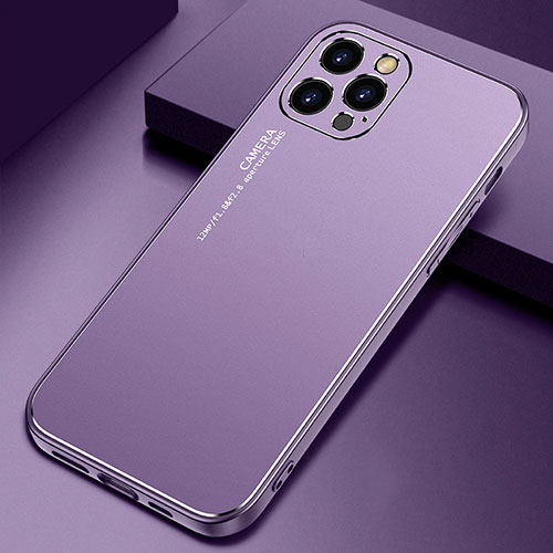 Luxury Aluminum Metal Cover Case N04 for Apple iPhone 12 Pro Purple