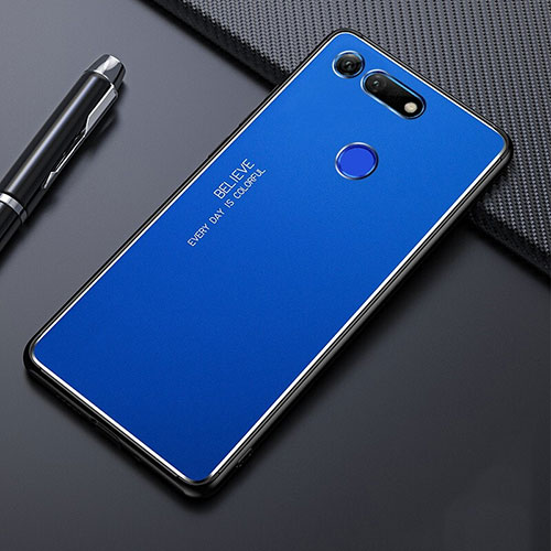 Luxury Aluminum Metal Cover Case T01 for Huawei Honor V20 Blue