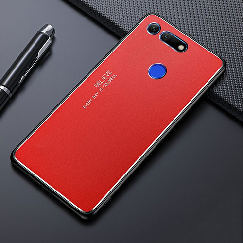 Luxury Aluminum Metal Cover Case T01 for Huawei Honor V20 Red