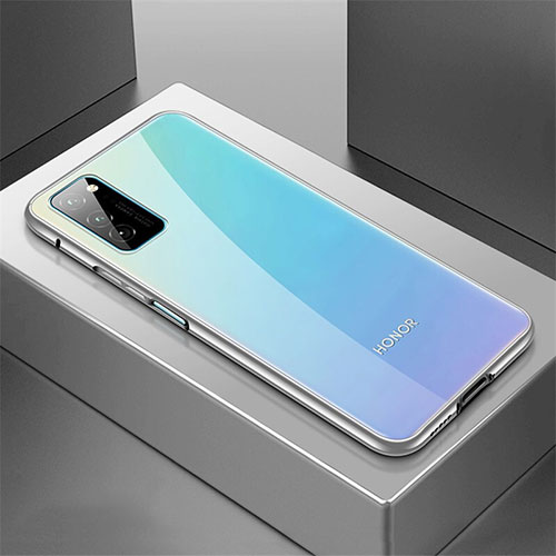 Luxury Aluminum Metal Cover Case T01 for Huawei Honor View 30 Pro 5G Silver