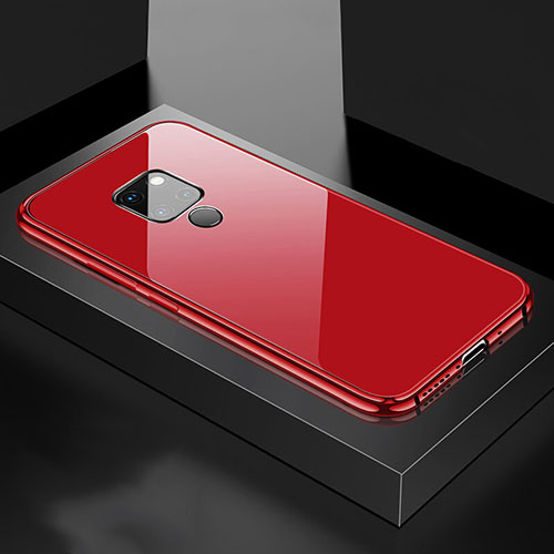 Luxury Aluminum Metal Cover Case T01 for Huawei Mate 20 X 5G Red