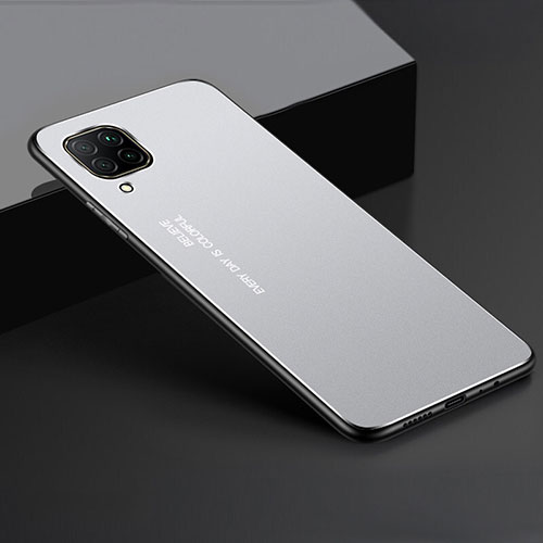 Luxury Aluminum Metal Cover Case T01 for Huawei Nova 7i Silver