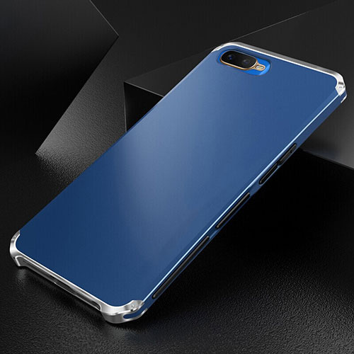 Luxury Aluminum Metal Cover Case T01 for Oppo K1 Blue