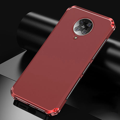 Luxury Aluminum Metal Cover Case T01 for Xiaomi Poco F2 Pro Red