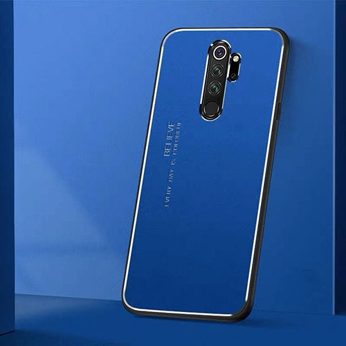 Luxury Aluminum Metal Cover Case T01 for Xiaomi Redmi Note 8 Pro Blue