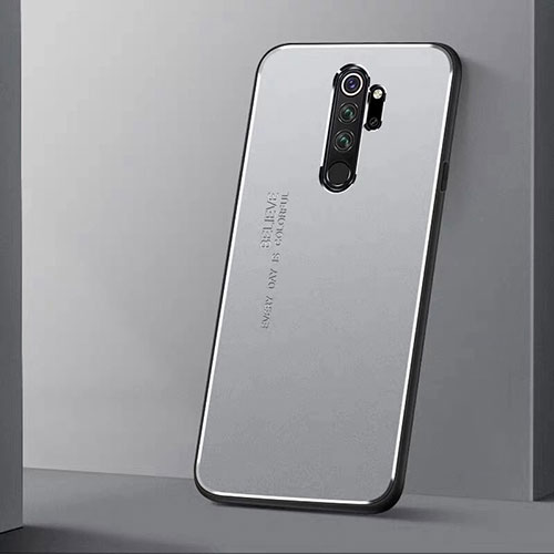 Luxury Aluminum Metal Cover Case T01 for Xiaomi Redmi Note 8 Pro Silver