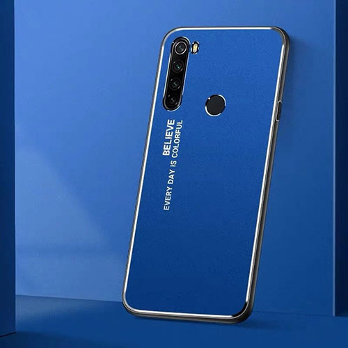 Luxury Aluminum Metal Cover Case T01 for Xiaomi Redmi Note 8T Blue