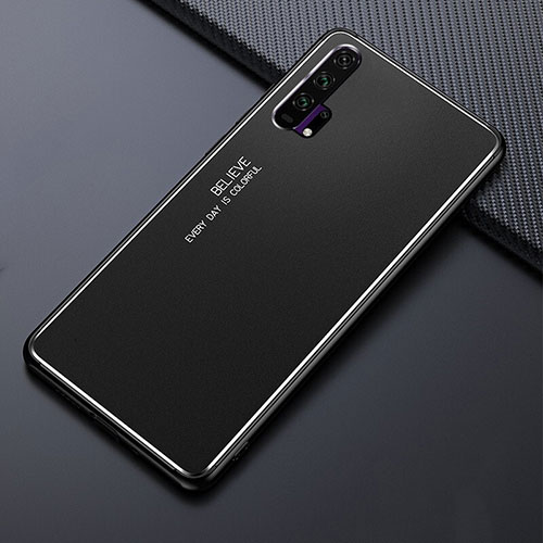 Luxury Aluminum Metal Cover Case T02 for Huawei Honor 20 Pro Black