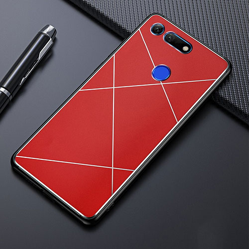 Luxury Aluminum Metal Cover Case T02 for Huawei Honor V20 Red