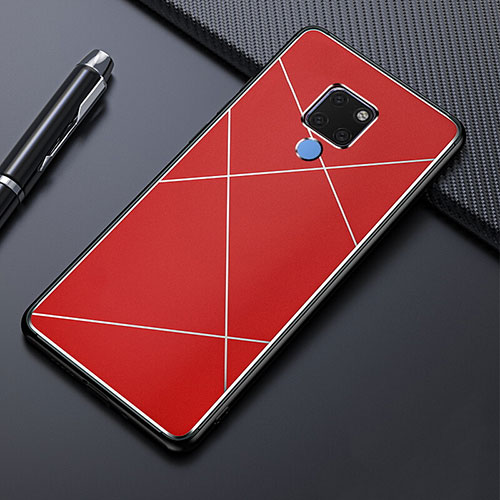 Luxury Aluminum Metal Cover Case T02 for Huawei Mate 20 Red