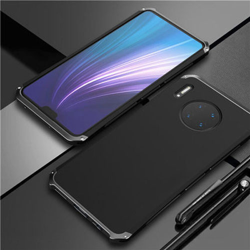 Luxury Aluminum Metal Cover Case T02 for Huawei Mate 30 Pro Black