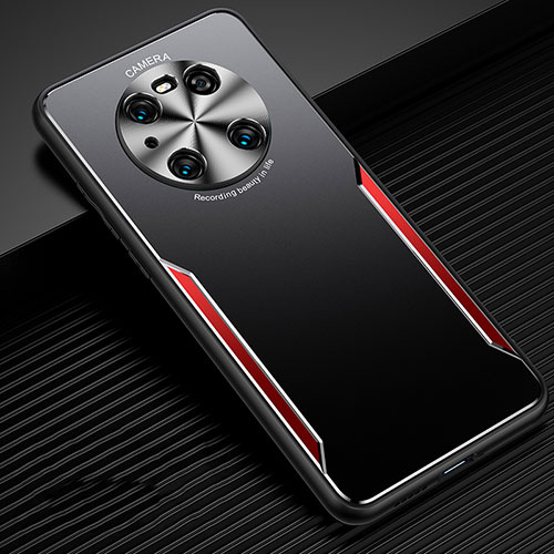 Luxury Aluminum Metal Cover Case T02 for Huawei Mate 40 Pro Red