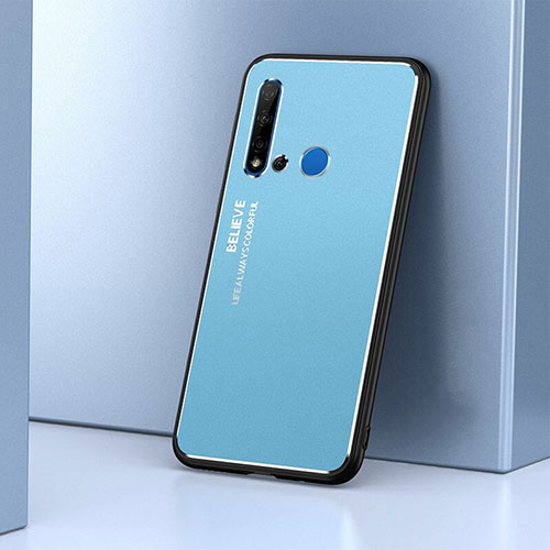 Luxury Aluminum Metal Cover Case T02 for Huawei Nova 5i Blue