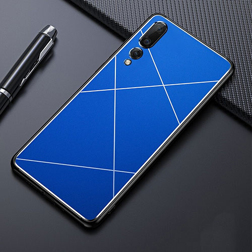 Luxury Aluminum Metal Cover Case T02 for Huawei P20 Pro Blue