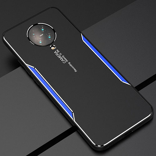 Luxury Aluminum Metal Cover Case T02 for Xiaomi Redmi K30 Pro 5G Blue