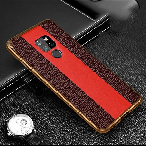 Luxury Aluminum Metal Cover Case T03 for Huawei Mate 20 X 5G Brown