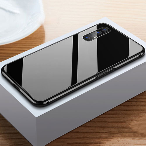 Luxury Aluminum Metal Cover Case T03 for Oppo Reno3 Pro Black