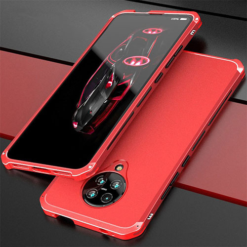 Luxury Aluminum Metal Cover Case T03 for Xiaomi Poco F2 Pro Red