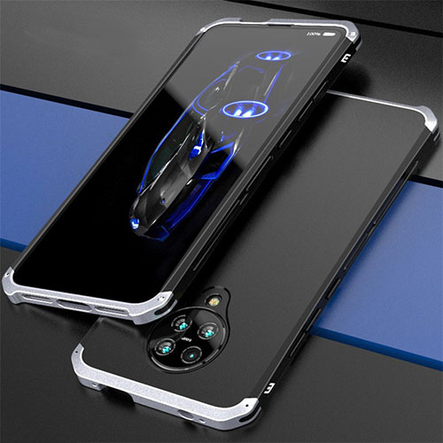 Luxury Aluminum Metal Cover Case T03 for Xiaomi Redmi K30 Pro Zoom Silver