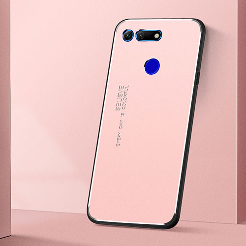 Luxury Aluminum Metal Cover Case T04 for Huawei Honor View 20 Pink