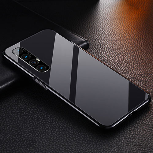 Luxury Aluminum Metal Cover Case T04 for Oppo Reno3 Pro Black