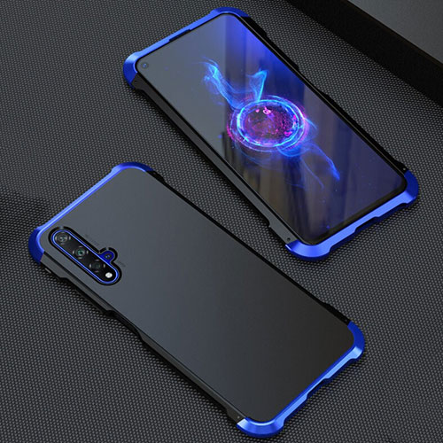 Luxury Aluminum Metal Cover Case T05 for Huawei Honor 20S Blue