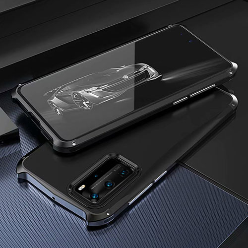 Luxury Aluminum Metal Cover Case T05 for Huawei P40 Pro Black