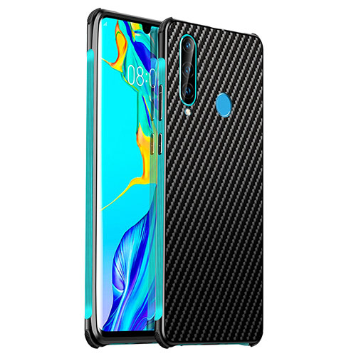 Luxury Aluminum Metal Cover Case T06 for Huawei P30 Lite XL Cyan