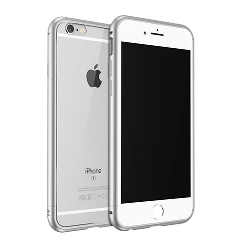 Luxury Aluminum Metal Frame Case for Apple iPhone 6S Plus Silver