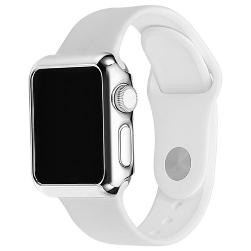 Luxury Aluminum Metal Frame Cover C03 for Apple iWatch 2 38mm Silver