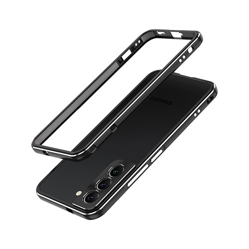 Luxury Aluminum Metal Frame Cover Case A01 for Samsung Galaxy S24 5G Black